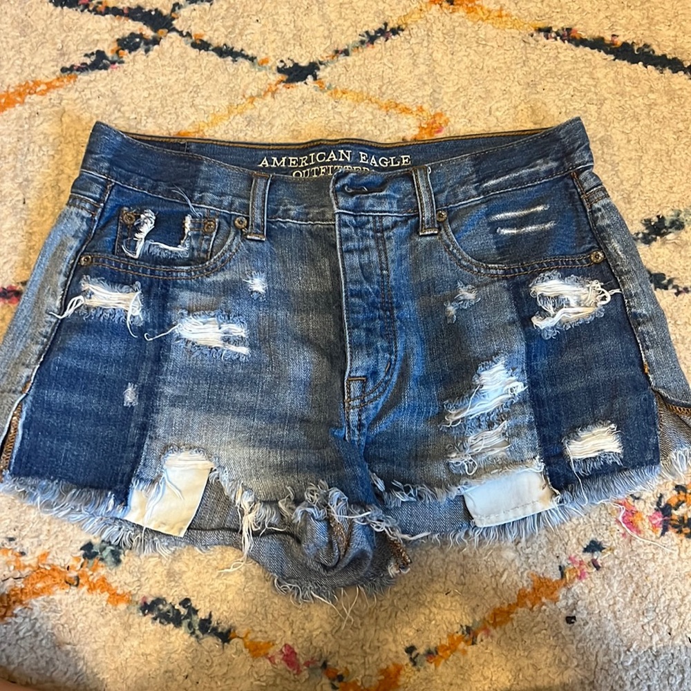 Vintage High Rise jean shorts
